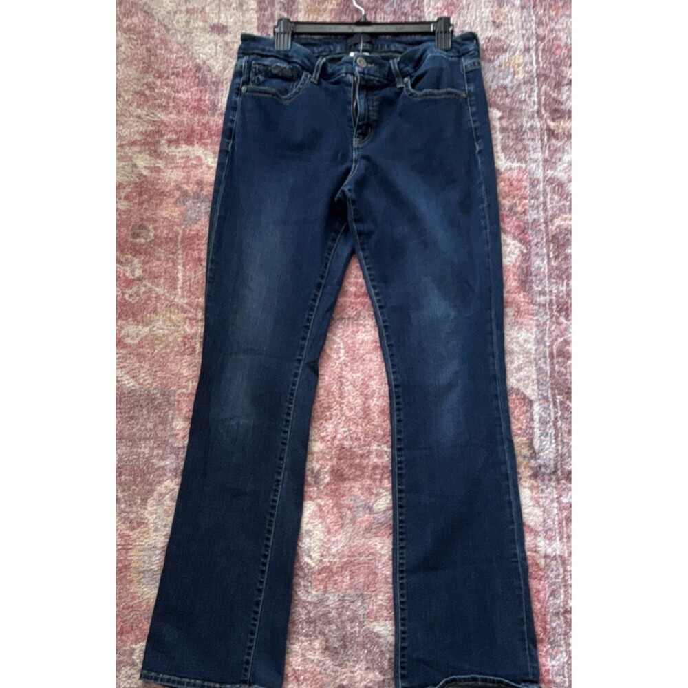 Buckle Black Men's Blue Bootcut Jeans Cotton Denim Medium Wash 5-Pocket Button